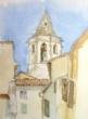 Mazan, Provence, akvarel